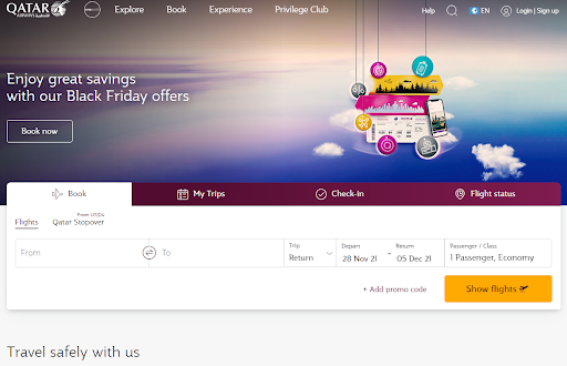 How to Make Flight reservations with Qatar Airways